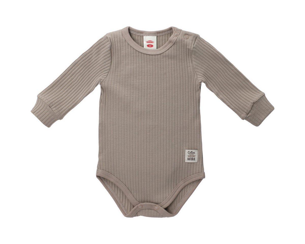 Makoma Langarmbody Ripp Unisex Kinder (1-tlg) Langarm Einteiler, Body, Longsleeve-Body, Bodysuit, Stretchbody von Makoma
