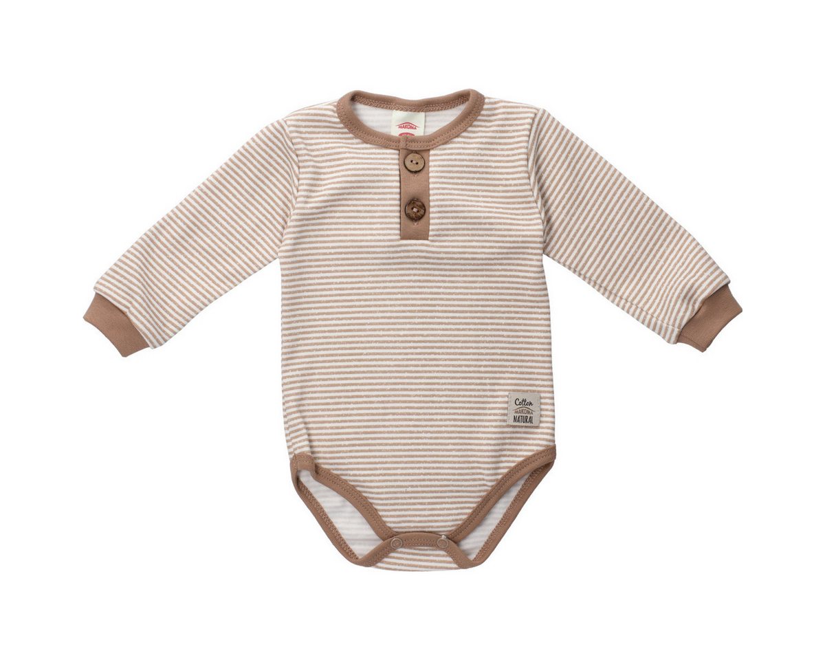Makoma Langarmbody Streifen Unisex Kinder (1-tlg) Langarm Einteiler, Body, Longsleeve-Body, Bodysuit, Stretchbody von Makoma