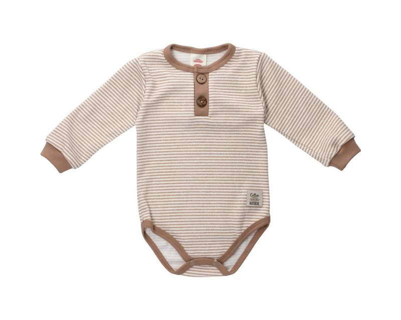 Makoma Langarmbody Streifen Unisex Kinder (1-tlg) Langarm Einteiler, Body, Longsleeve-Body, Bodysuit, Stretchbody von Makoma