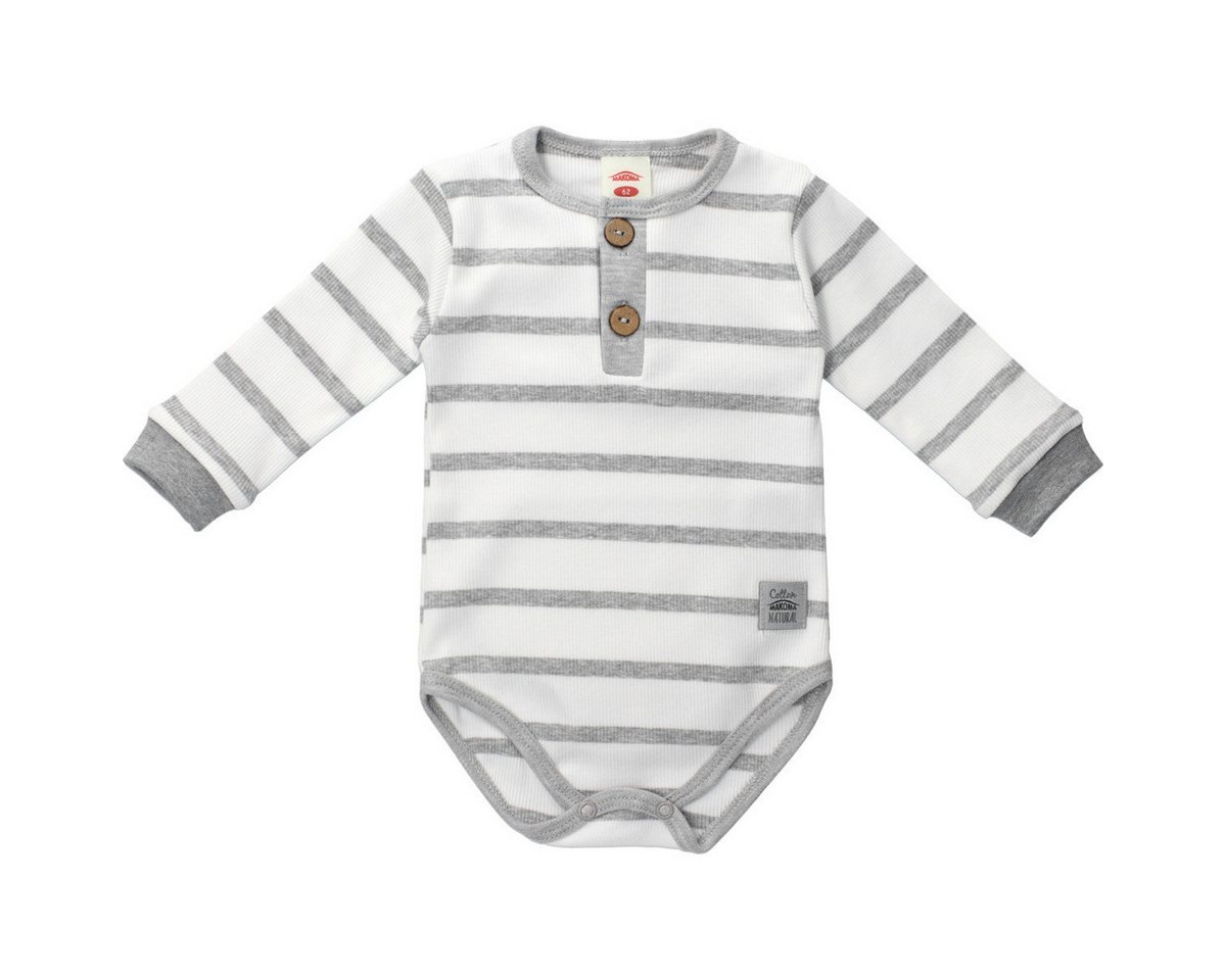 Makoma Langarmbody Streifen Unisex Kinder (1-tlg) Langarm Einteiler, Body, Longsleeve-Body, Bodysuit, Stretchbody von Makoma