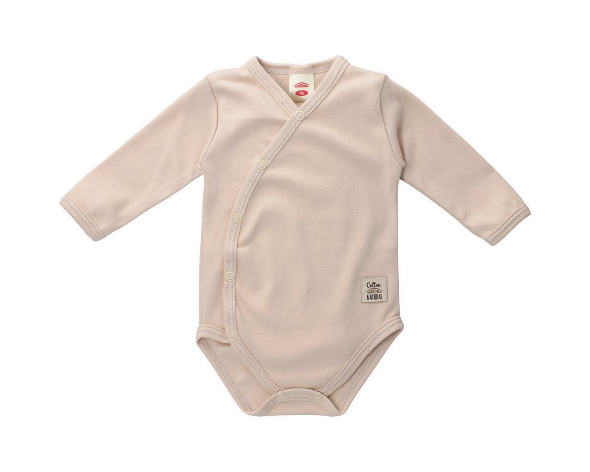 Makoma Langarmwickelbody Giraffe Unisex Kinder (1-tlg) Langarm Einteiler, Body, Longsleeve-Body, Bodysuit, Stretchbody von Makoma