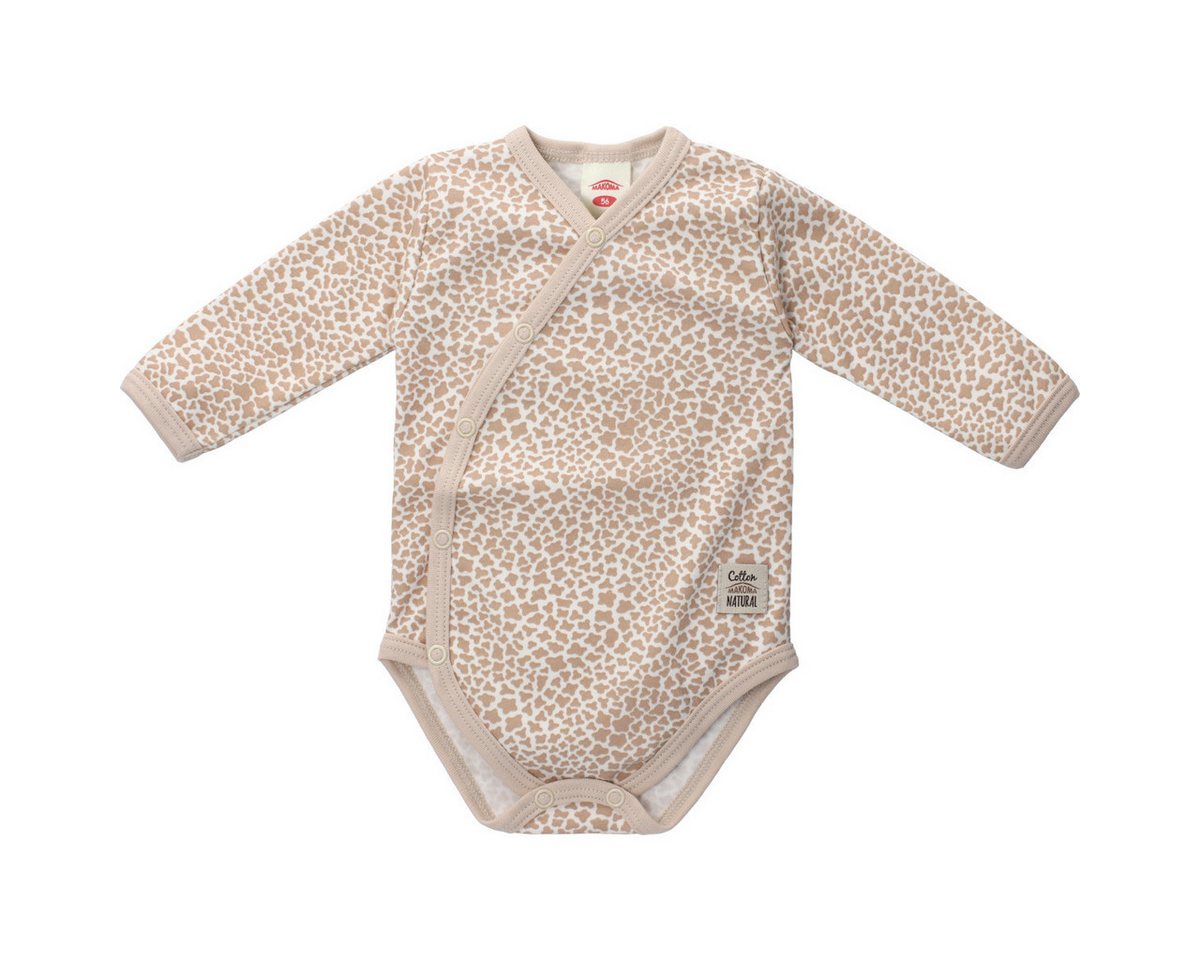 Makoma Langarmwickelbody Giraffe Unisex Kinder (1-tlg) Langarm Einteiler, Body, Longsleeve-Body, Bodysuit, Stretchbody von Makoma