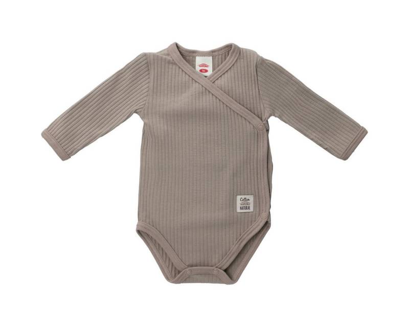 Makoma Langarmwickelbody Ripp Unisex Kinder (1-tlg) Langarm Einteiler, Body, Longsleeve-Body, Bodysuit, Stretchbody von Makoma