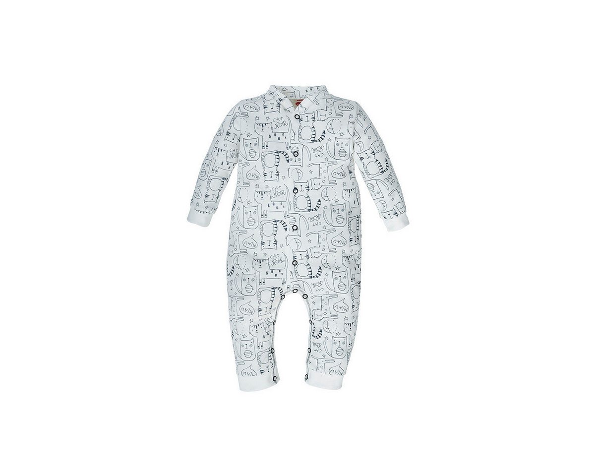 Makoma Strampler Katze Unisex Kinder Einteiler, Overall, Babyanzug, Babyoverall, Babyanzug von Makoma