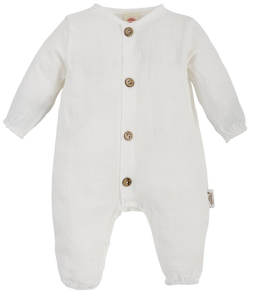 Makoma Strampler Makoma Baby Strampler Neutral Jungen & Mädchen (1-tlg) Musselin Stoff aus 100% Baumwolle von Makoma