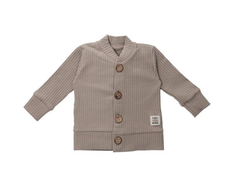 Makoma Strickjacke Ripp Unisex Kinder Strick-Cardigan, Strickjäckchen, Grobstrickjacke, Feinstrickjacke von Makoma