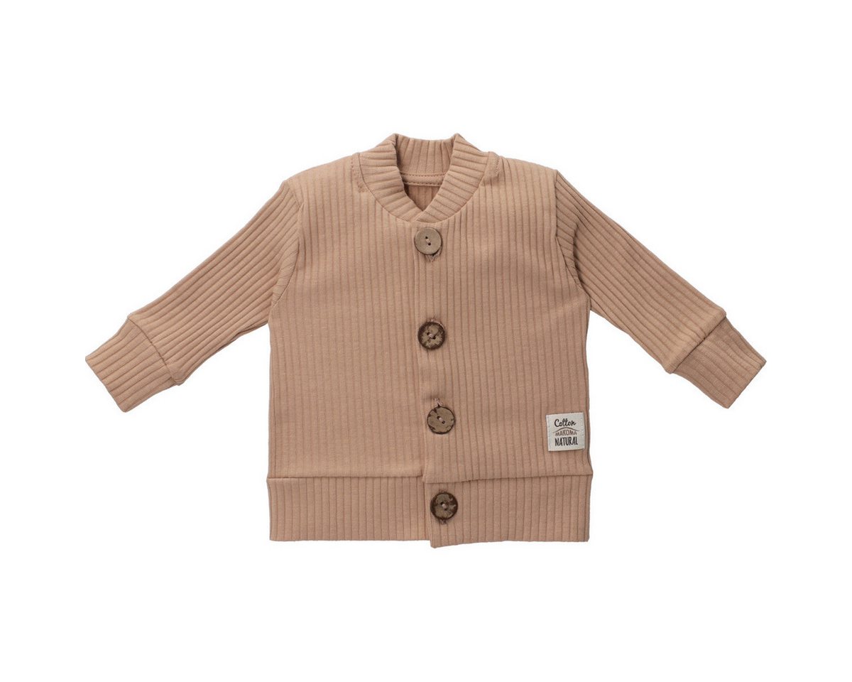 Makoma Strickjacke Ripp Unisex Kinder Strick-Cardigan, Strickjäckchen, Grobstrickjacke, Feinstrickjacke von Makoma