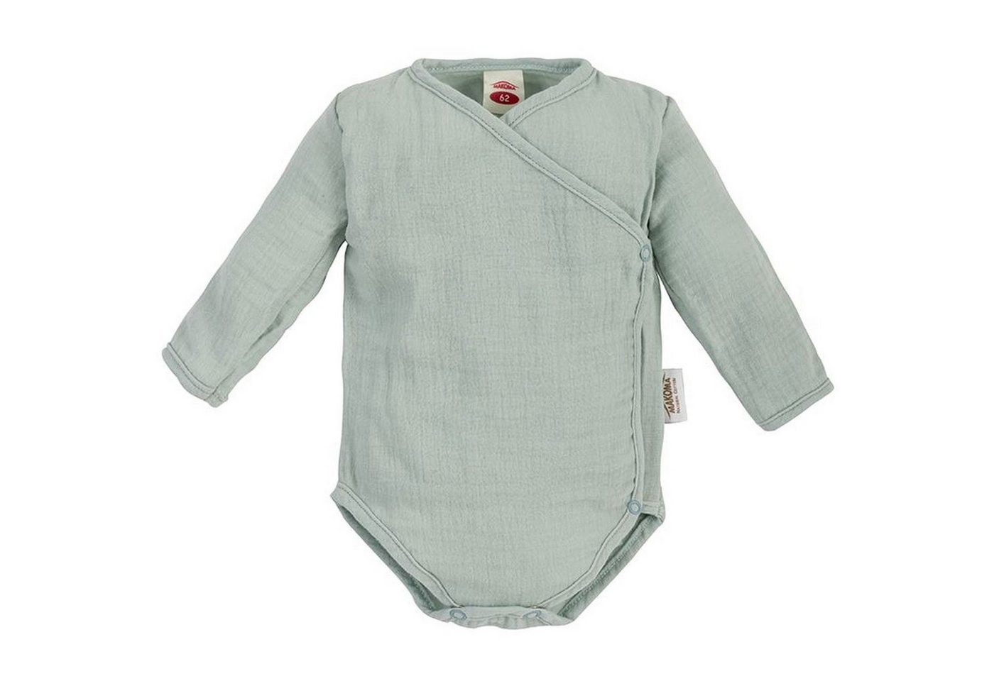 Makoma Wickelbody Baby Langarm Body Musselin (1-tlg) 100% Baumwolle von Makoma