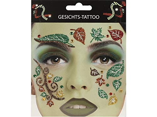 Gesichts-Tattoo Face Art Halloween Karneval Waldfee von Makotex