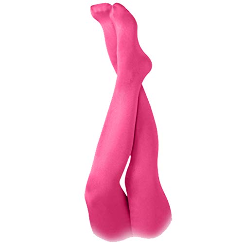 Makotex Damen Strumpfhose Blickdicht, Feinstrumpfhose 60 DEN (Pink, S/M) von Makotex