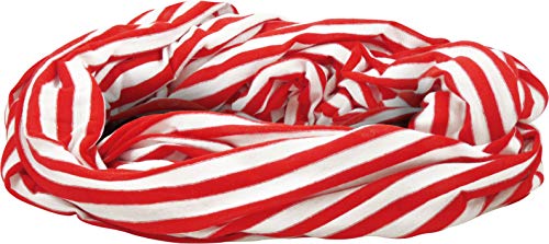 Makotex Loop Karneval rot - weiß Geringelt Schal Köln von Makotex