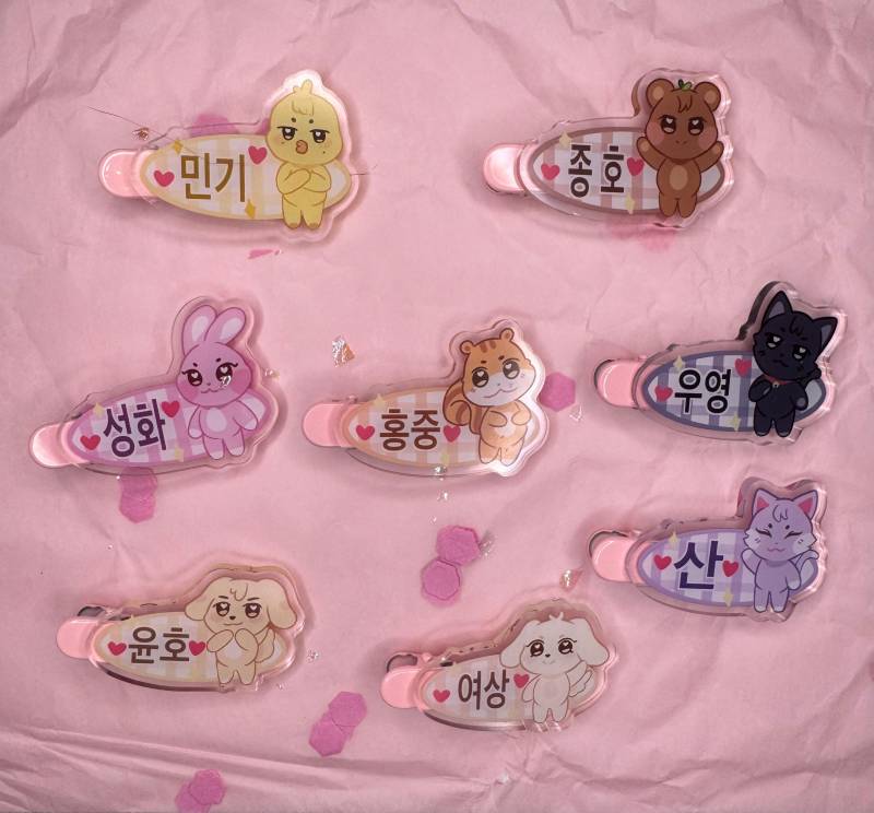 Ateez Aniteez Acryl Haarspangen K-Pop von MakotoAckermann