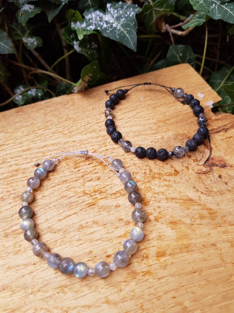 Edelstein Armband Selbst Gestalten/Makramee Schmuck von MakrameeDo