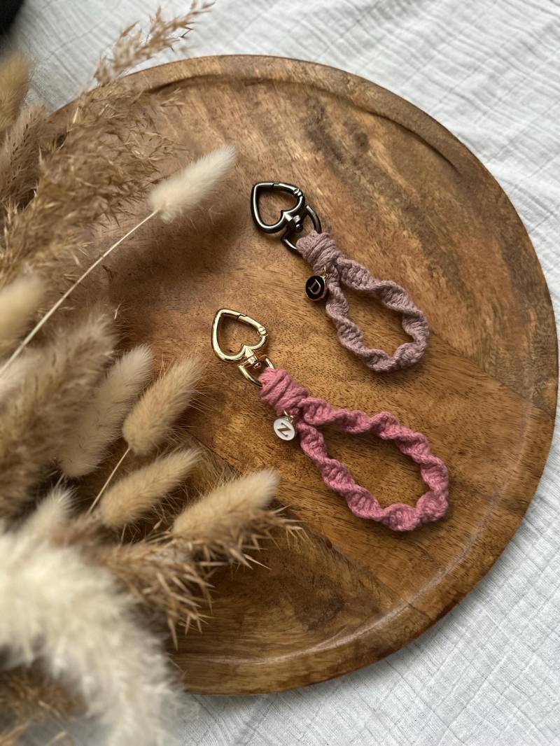 Makramee Anhänger Personalisiert - Spiral Mini von Makrameed