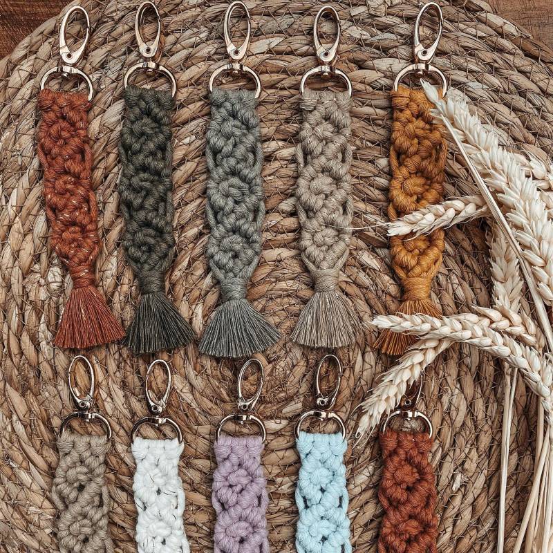 Makramee Schlüsselanhänger | Geschenk Schlüsselbund Mitbringsel Phonechain Makramee Schlüsselanhänger | Geschenk Schlüsselbund Mitbringsel Phonechain von MakrameewithloveDE
