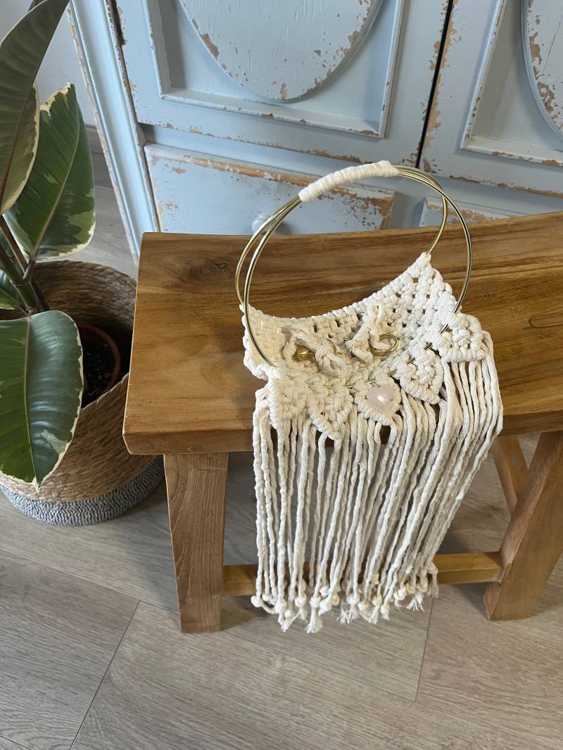 Ringkörbchen/ Makrameekingkörbchen/ Ring von Makramekunst