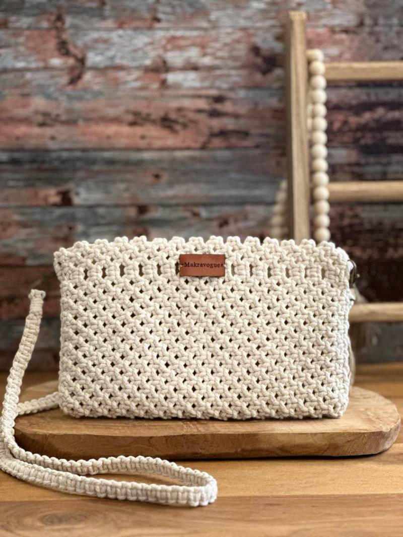 Makramee Tasche I Bag Umhangtasche von Makravogue