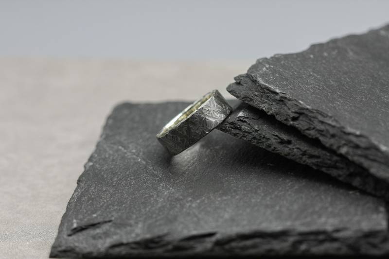 Verkratzter Silberring, Männerring, Beunruhigt von MaksimoffDesigns