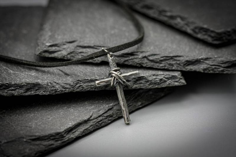 sterling Silber Kreuz Anhänger, Einfacher Christlicher Schmuck sterling Silber Kreuz Anhänger, Einfacher Christlicher Schmuck von MaksimoffDesigns