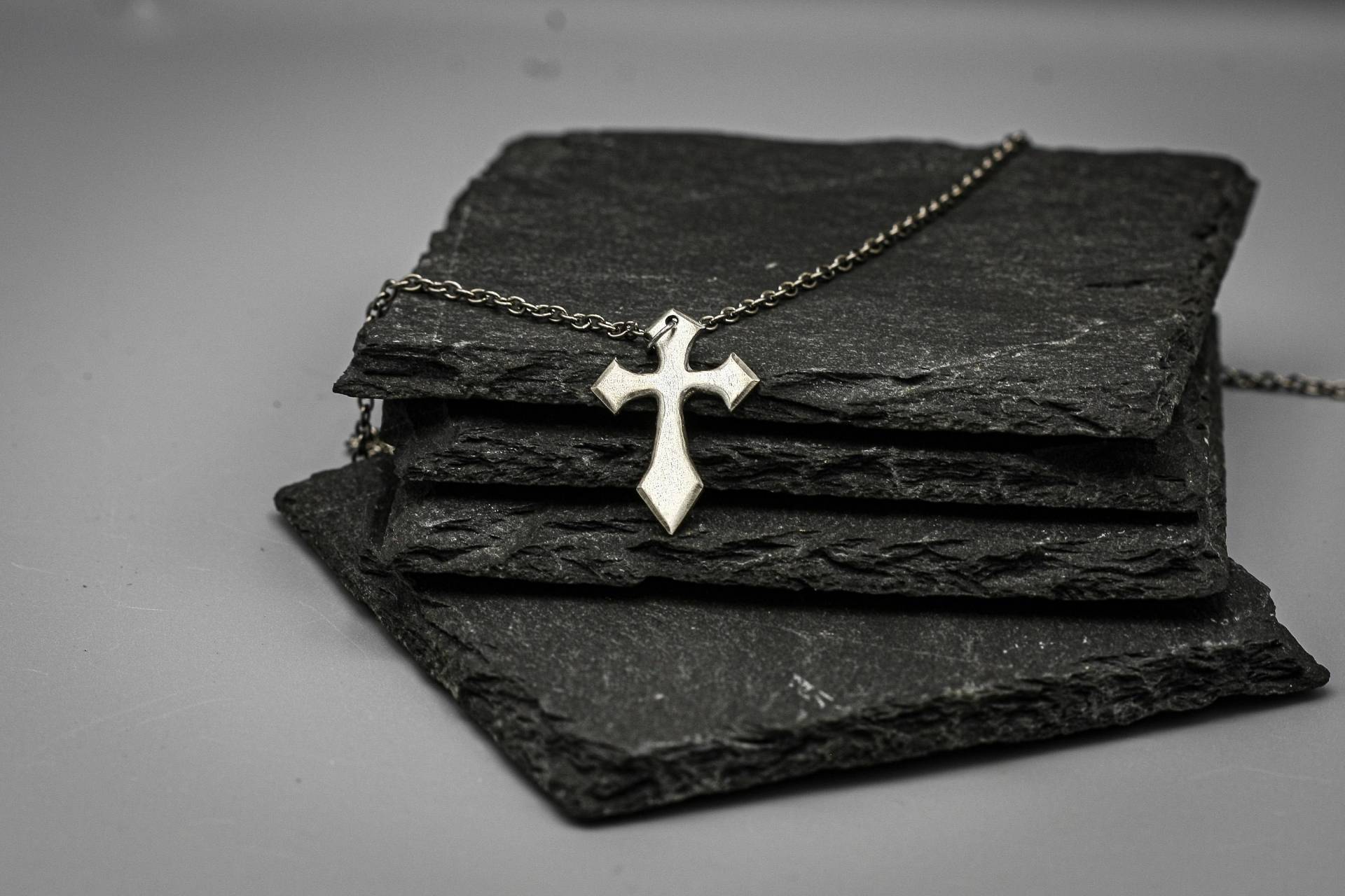 sterling Silber Kreuz Anhänger, Gothic Halskette sterling Silber Kreuz Anhänger, Gothic Halskette von MaksimoffDesigns