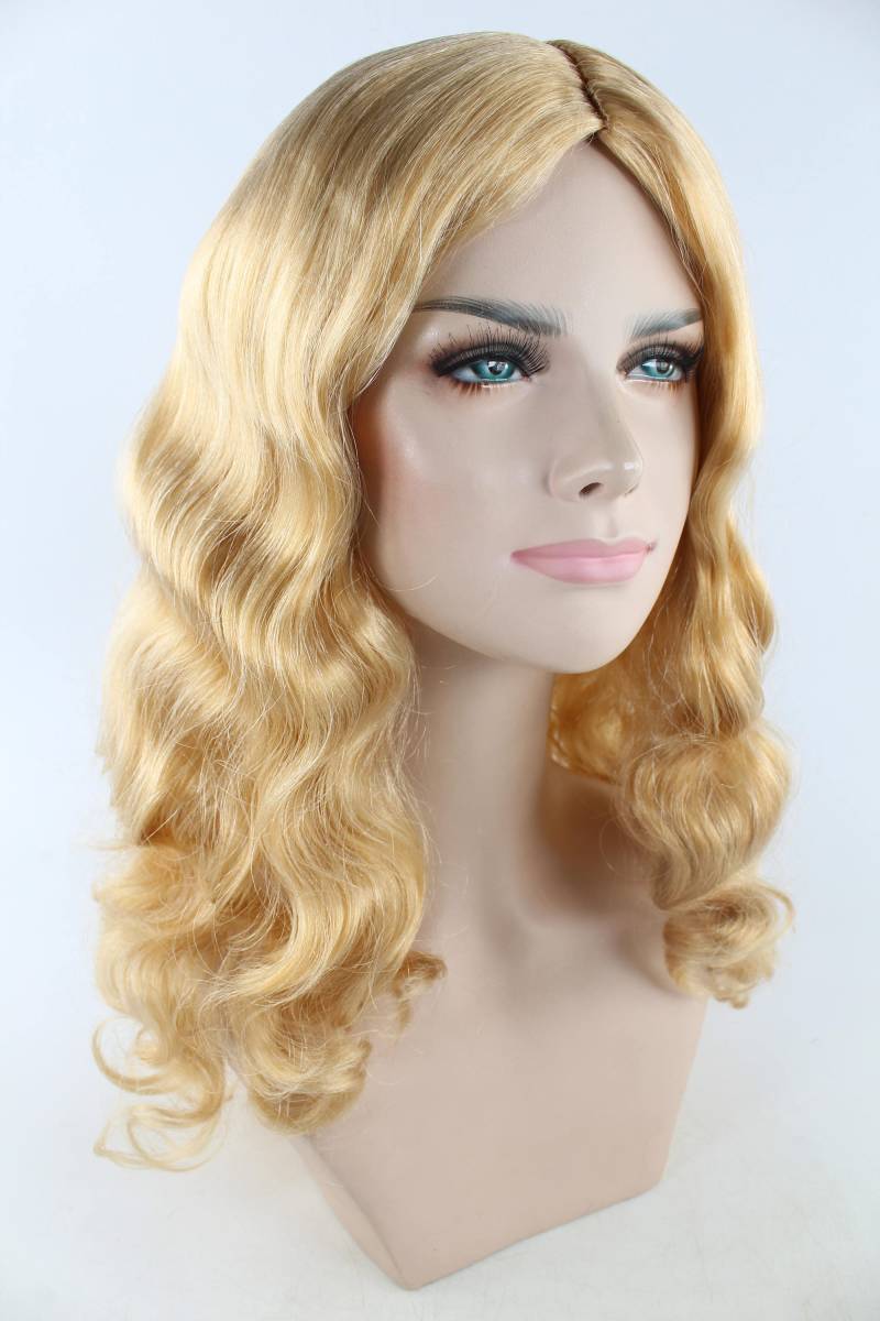 Lockige Perücke Lange Nut Blond Mit Kanekalon Fasern Hergestellt in Den Usa Lockige Perücke Lange Nut Blond Mit Kanekalon Fasern Hergestellt in Den Usa von MakupArtist