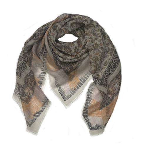 Mala Alisha SUMMER SALE Sommer Tuch SUZAN grey orange * NP € 99 ** NEU von Mala Alisha