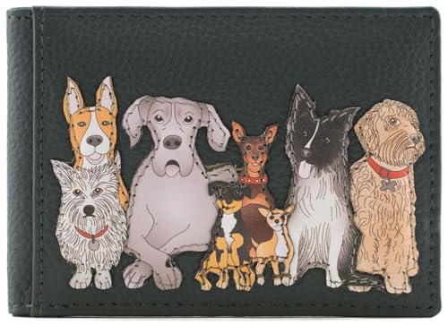 Mala Leather Kennel Crew Collection Karten-/Ausweishülle RFID 632_40, grau, M, Modern von Mala Leather