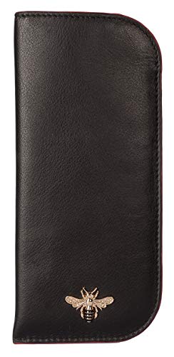 Mala Leather Mason Bee Brillenetui aus Leder mit Geschenk-Staubbeutel von Mala Leather