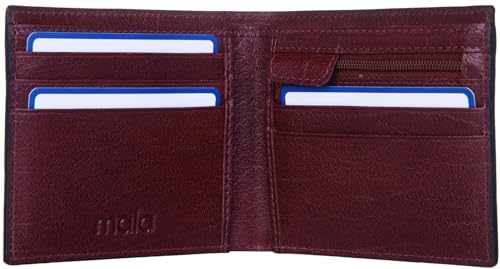 Mala Leather Vintage Football Collection Leder Bi-Fold Wallet 1040_91, braun, Einheitsgröße von Mala Leather