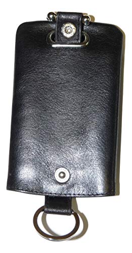 Verve Bell Keycase aus weichem Leder, Schwarz , M, Klassisch von Mala Leather