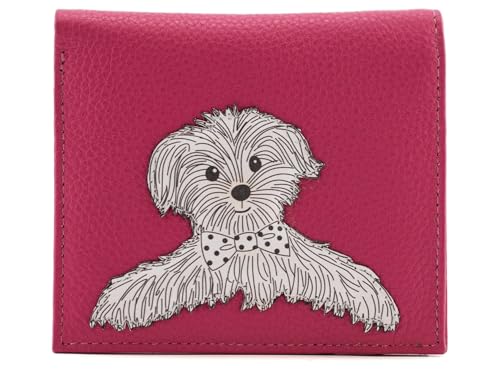 Mala Coco Puppy Geldbörse aus Leder, kompakte Geldbörse mit Münzfach mit Reißverschluss, 10 x 9 x 2,5 cm, rose, S, Faltbar von Mala