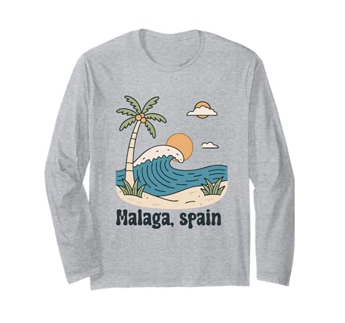 Malaga Spanien Souvenirs Espana Reise Urlaub Männer Frauen Langarmshirt von Malaga Spain souvenirs Travel
