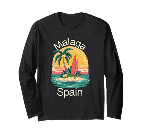 Malaga Spanien Souvenirs Espana Reise Urlaub Männer Frauen Langarmshirt von Malaga Spain souvenirs Travel