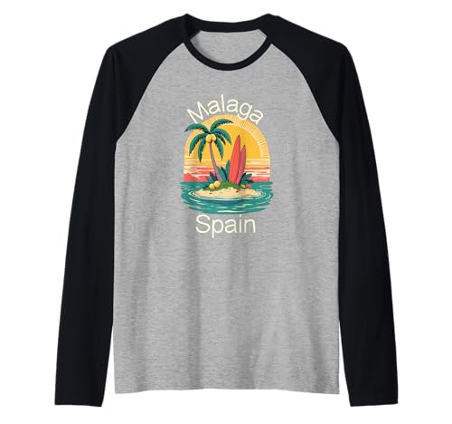 Malaga Spanien Souvenirs Espana Reise Urlaub Männer Frauen Raglan von Malaga Spain souvenirs Travel