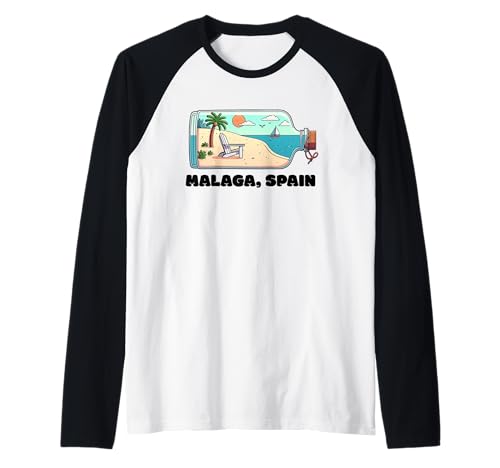 Malaga Spanien Souvenirs Espana Reise Urlaub Männer Frauen Raglan von Malaga Spain souvenirs Travel