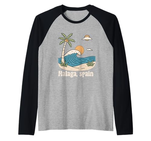 Malaga Spanien Souvenirs Espana Reise Urlaub Männer Frauen Raglan von Malaga Spain souvenirs Travel