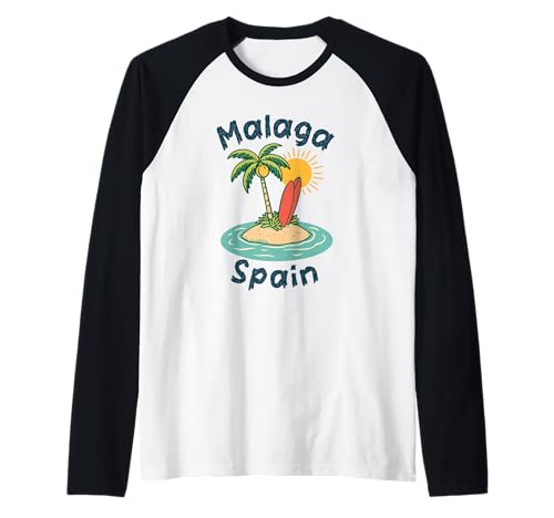 Malaga Spanien Souvenirs Espana Reise Urlaub Männer Frauen Raglan von Malaga Spain souvenirs Travel