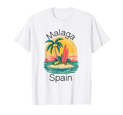 Malaga Spanien Souvenirs Espana Reise Urlaub Männer Frauen T-Shirt von Malaga Spain souvenirs Travel