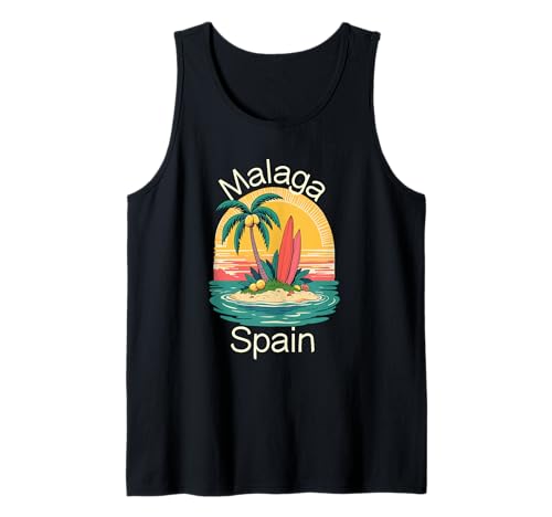 Malaga Spanien Souvenirs Espana Reise Urlaub Männer Frauen Tank Top von Malaga Spain souvenirs Travel