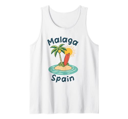 Malaga Spanien Souvenirs Espana Reise Urlaub Männer Frauen Tank Top von Malaga Spain souvenirs Travel