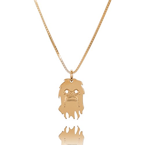 Malaika Raiss Halskette Damen Star Wars Schmuck Chewbacca-Anhänger 24 Karat vergoldet - STW-N3102 von Malaika Raiss