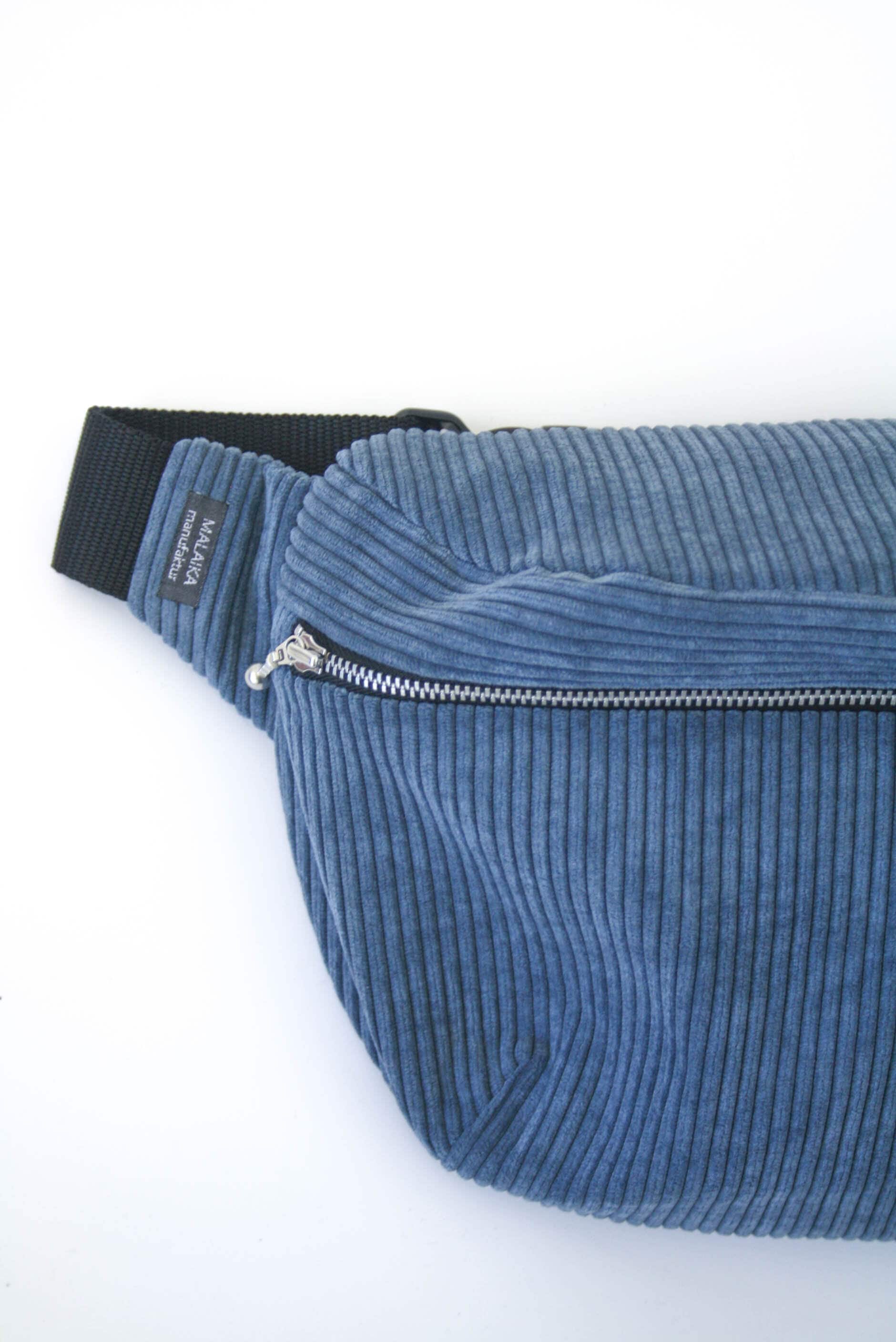 Hip Bag Cord - Blau von MalaikaManufaktur