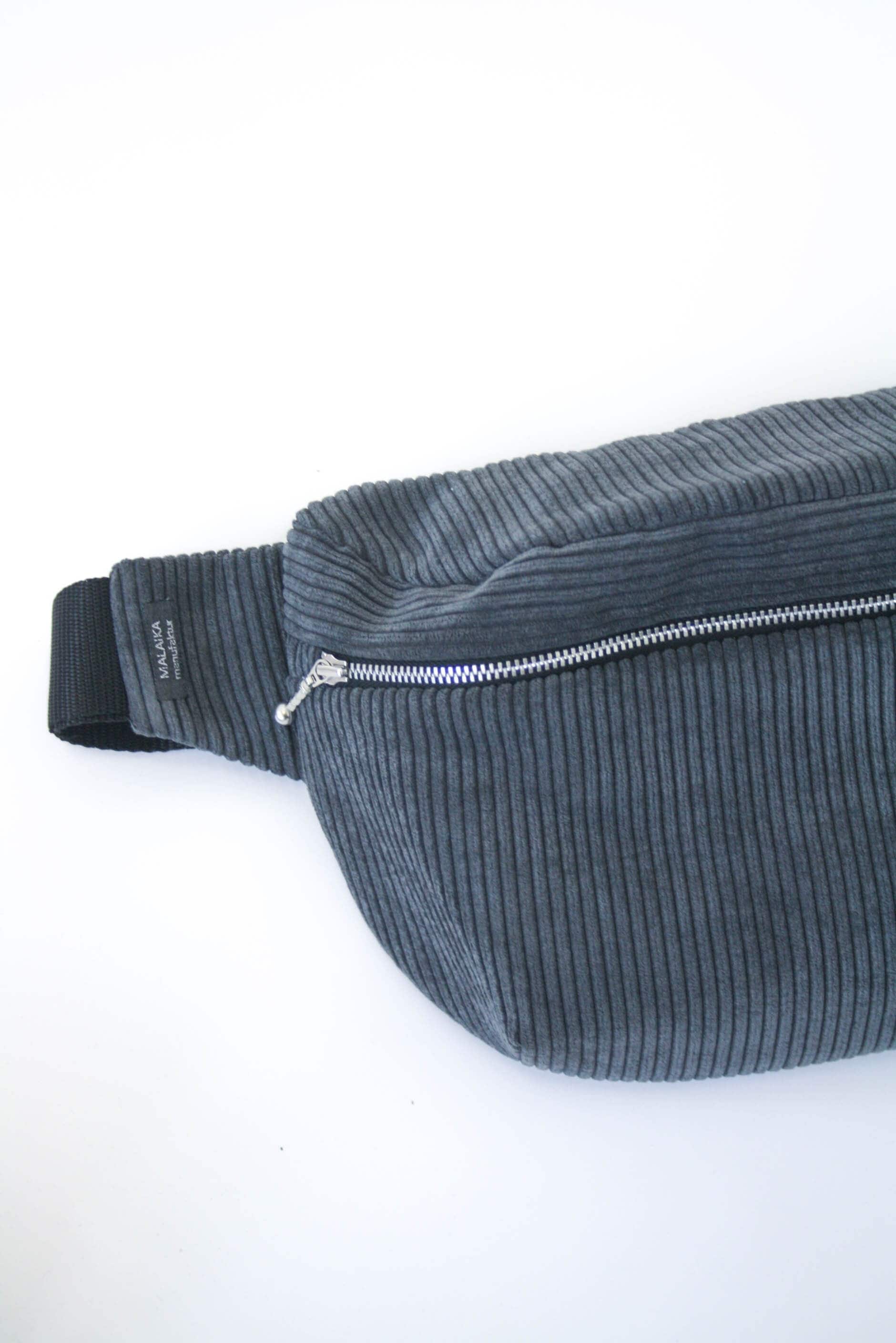Hip Bag Cord - Dunkel Grau von MalaikaManufaktur