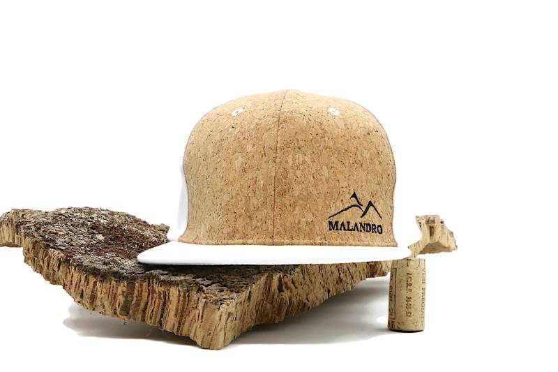 Kork Cap "Miguel White" - #kork #cap #flexfit #baseballcap #cork #natürlich #vegan #nachhaltig #weiß von MalandroFashion
