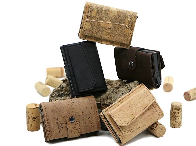 Kork Geldbörse "Companheiro Pro" - #kork #geldbörse #portemonnaie #kartenhalter #wood #cork #vegan #clip #brieftasche von MalandroFashion