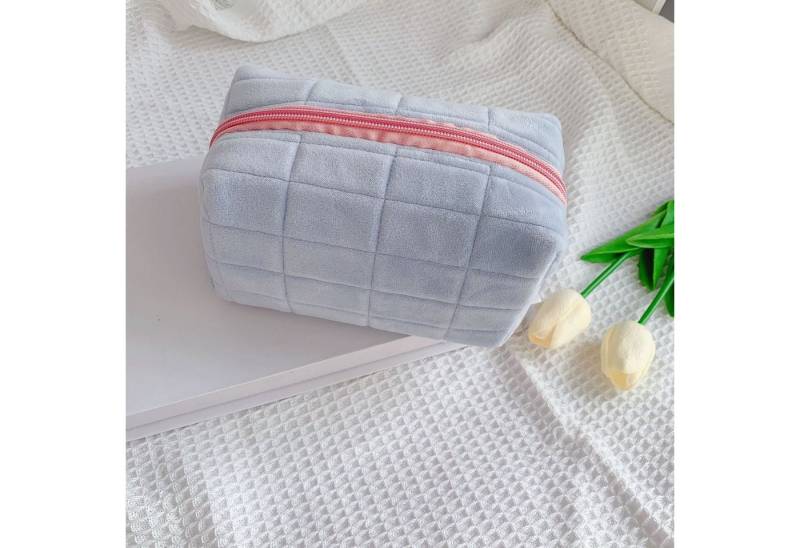 Malantis Kosmetiktasche Malantis Plüsch Kosmetiktasche weicher, faltbarer MakeUp Kulturbeutel (super weich und flauschig, 1 Stück), Wasch Beutel für Reise oder Sport in modernen Farben von Malantis