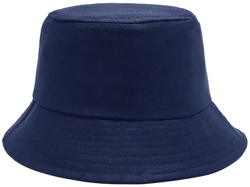 Damen Fischerhut Bucket Hat Sonnenhut Fischerhüte Anglerhut Sommerhut Faltbarer Strandhut Draussenhut Marineblau von Malaxlx