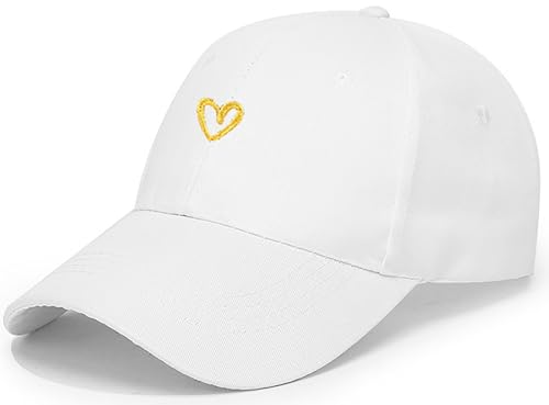 Malaxlx Baseball Cap Herren Damen Kappe Baseballkappe Verstellbar Draußen Sonnenmütze Sports Baseball Mützen Fitted Trucker Cap Liebesherz Weiß Malaxlx Baseball Cap Herren Damen Kappe Baseballkappe Verstellbar Draußen Sonnenmütze Sports Baseball Mützen Fitted Trucker Cap Liebesherz Weiß von Malaxlx