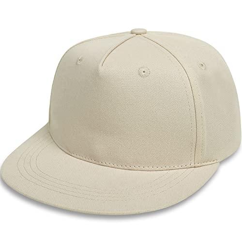 Malaxlx Beige Baby Baseball Cap Kleinkinder Sonnenhut UV Schutz Sommerhut Verstellbar Kinder Snapback Cap Baseballkappe Schirmmütze für 2-4 Jahren Mädchen Jungen von Malaxlx