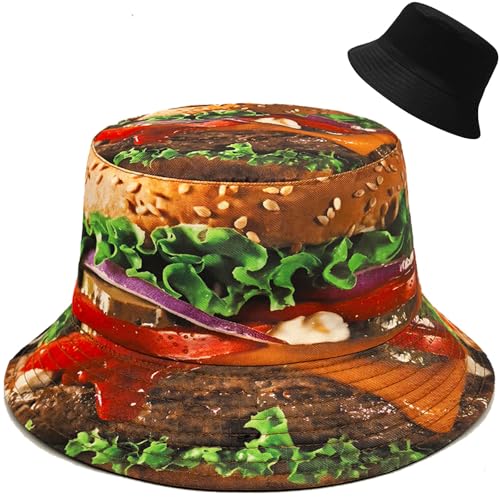 Malaxlx Damen Fischerhut Bucket Hat Sonnenhut Fischerhüte Anglerhut Sommerhut Faltbarer Strandhut Draussenhut Hamburger von Malaxlx